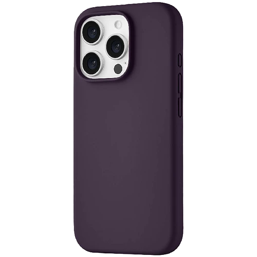 Чехол защитный uBear Touch Mag Case iPhone 16 Pro, софт-тач, темно-фиолетовый
