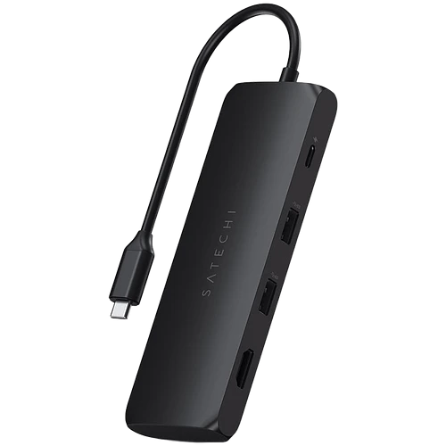 Адаптер Satechi USB-C Hybrid Multiport Adapter (with SSD Enclosure), Black