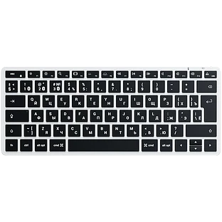 Беспроводная клавиатура Satechi Slim X1 Bluetooth Keyboard-RU. Раскладка - Русская. Цвет: серебристы