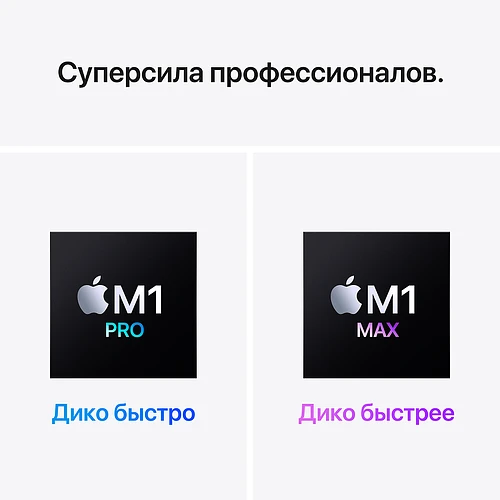 Macbook Pro 16", M1 Pro (10C CPU/16C GPU), 32GB, 512GB, Серый космос