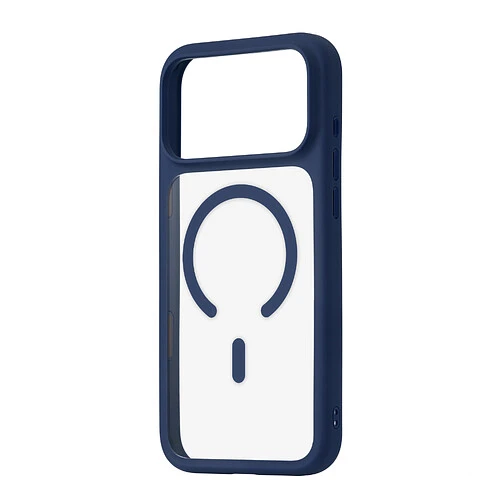 Чехол защитный uBear Shade Case для iPhone 17 Pro Max, MagSafe совместимый, усиленный, силк-тач, синий