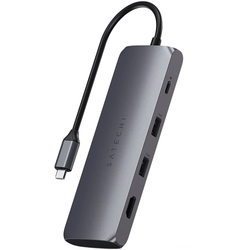 Адаптер Satechi USB-C Hybrid Multiport Adapter (with SSD Enclosure), Space Grey