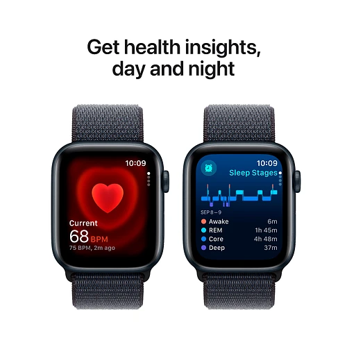 Apple Watch SE 2 (2024) GPS 44mm Midnight Aluminium Case with Ink Sport Loop Band