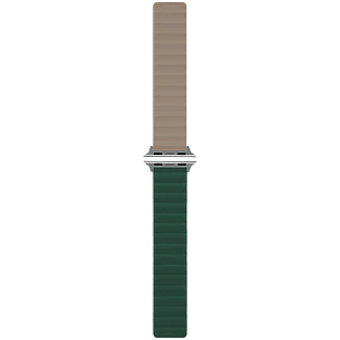 Ремешок uBear Mode для Apple Watch S/M (38, 40, 41 мм), силиконовый, зелёный/серый 