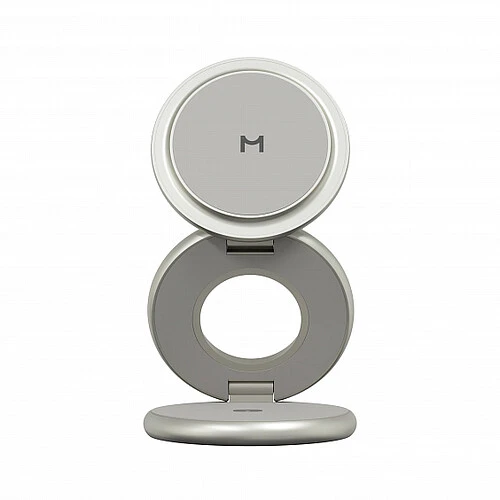 Беспроводное зарядное устройство 3 в 1 Magssory Signature Disc Pro для Apple, с поддержкой Qi2, Titan