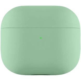 Чехол защитный для Airpods 3 Touch Pro Silicone  Case, 1.5 мм усиленный, светло-зелёный