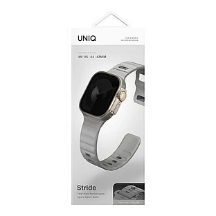 Ремешок Uniq для Apple Watch 49/46/45/44 mm STRIDE FKM Rubber Grey