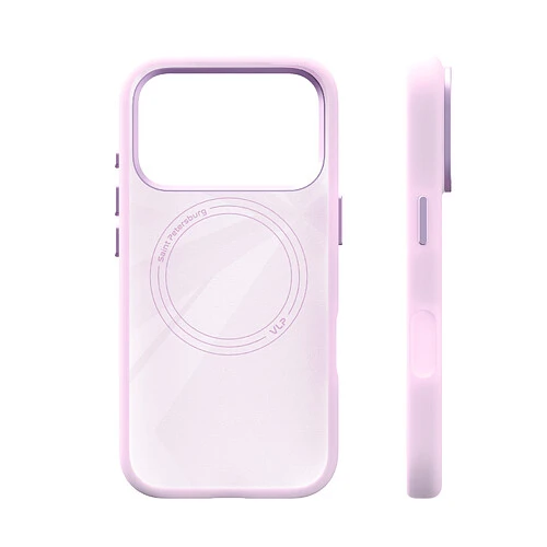 Чехол защитный VLP Aster Pro Case с MagSafe для iPhone 17 Pro, розовый