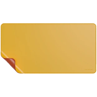Коврик Satechi Dual Side ECO-Leather Deskmate. Цвет: Желтый/оранжевый