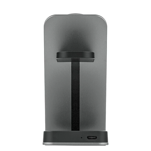 Беспроводное зарядное устройство uBear Level Ultra, 25Вт, с поддержкой MagSafe, Qi2, серый