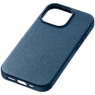 Чехол защитный uBear Capital Case для iPhone 16 Pro Max, натуральная кожа, MagSafe совместимый, синий