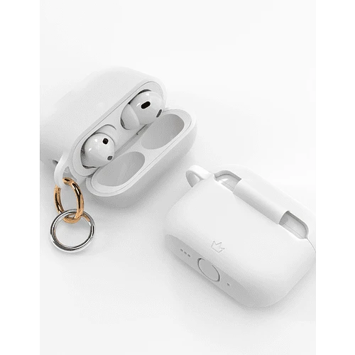 Чехол силиконовый VLP Charm Case для AirPods Pro 3, белый