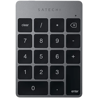Цифровой блок клавиатуры Satechi Aluminum Slim Rechargeable Bluetooth Keypad, Space Gray
