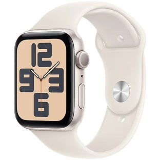 Apple Watch SE 2 (2024) GPS 44mm Starlight Aluminium Case with Starlight Sport Band - M/L