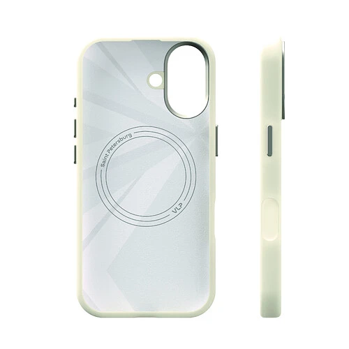 Чехол защитный VLP Aster Pro Case с MagSafe для iPhone 17, белый