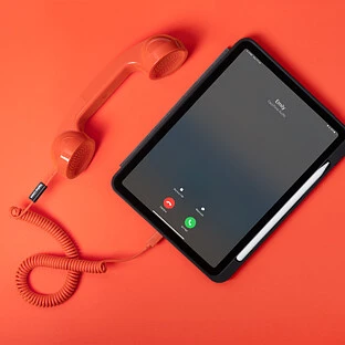 NATIVE UNION POP PHONE, телефонная трубка USB-C, цвет: ярко-красный
