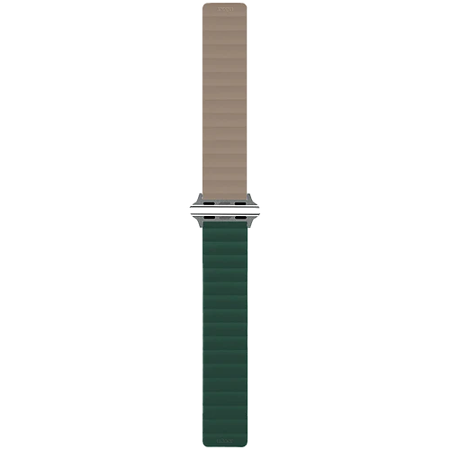 Ремешок uBear Mode для Apple Watch S/M (38, 40, 41 мм), силиконовый, зелёный/серый 