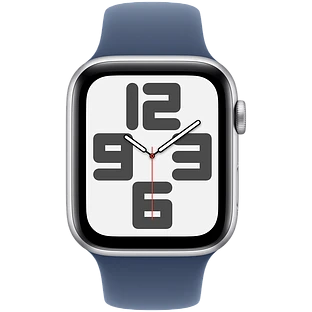 Apple Watch SE 2 (2024) GPS 40mm Silver Aluminium Case with Denim Sport Band - S/M