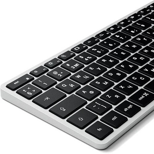 Клавиатура беспроводная Satechi Slim X2 Bluetooth Keyboard - русская раскладка. Цвет: серебристый