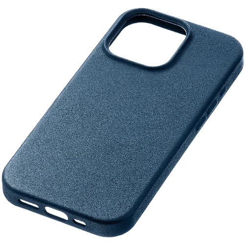 Чехол защитный uBear Capital Case для iPhone 16 Pro Max, натуральная кожа, MagSafe совместимый, синий