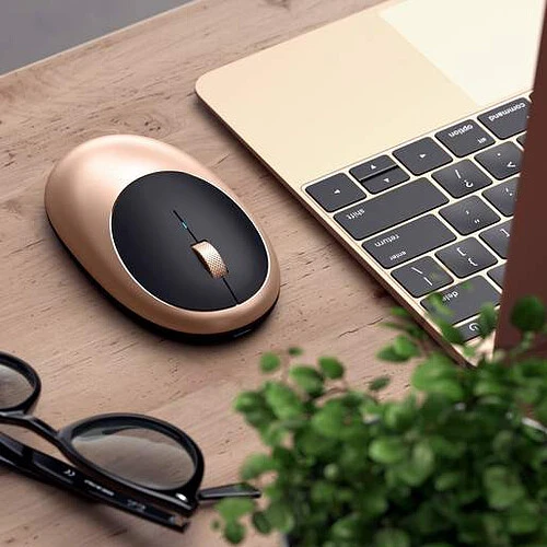 Беспроводная компьютерная мышь Satechi M1 Bluetooth Wireless Mouse. Цвет золотой