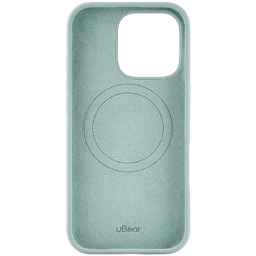 Чехол защитный uBear Touch Mag Case, iPhone 16 Pro, софт-тач, холодная мята