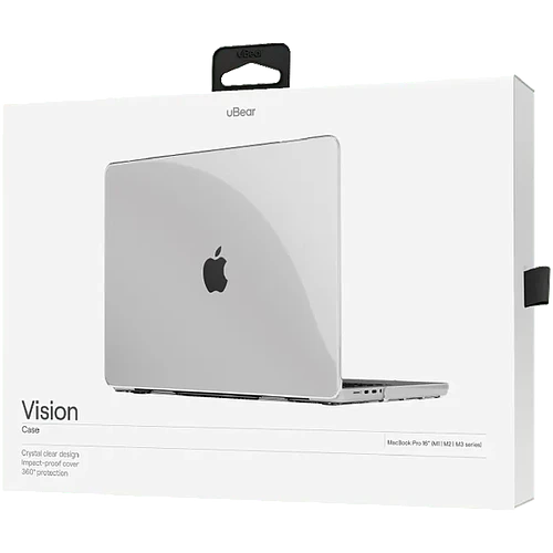 Чехол защитный uBear Vision Case для MacBook Pro 16" (M1 | M2 | M3 | M4), прозрачный