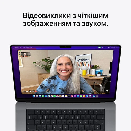 Macbook Pro 16", M1 Pro (10C CPU/16C GPU), 16GB, 512GB, Серый космос