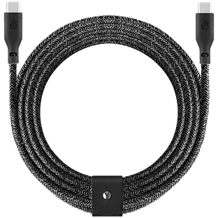 Зарядный кабель uBear Trend, USB-C|USB-С, 140Вт, 2,4м, Черный