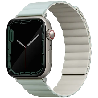 Ремешок Uniq для Apple Watch 42/41/40 mm Revix reversible Magnetic Sage/Beige