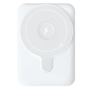 Аккумулятор внешний VLP Dual Magsafe PowerBank 5000 mAh, 3A, USB-C, белый