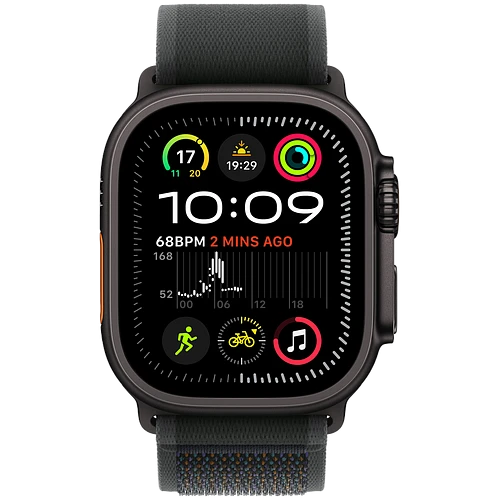 Apple Watch Ultra 2 2024 GPS + Cellular 49mm Black Titanium Case with Black Trail Loop - M/L