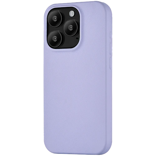 Чехол защитный uBear Capital Leather Case, iPhone 15 Pro Max, MagSafe, лавандовый