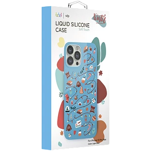Чехол защитный ''vlp'' Art Collection для iPhone 13 ProMax  Winter  голубой