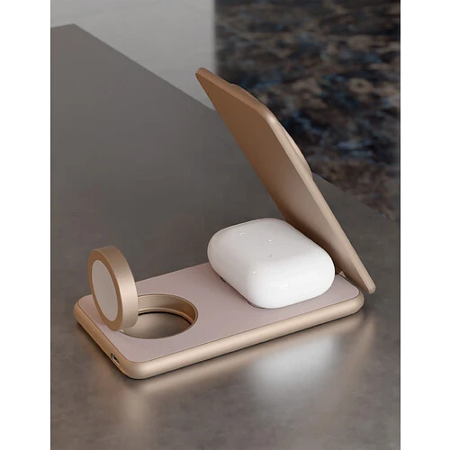 Беспроводное зарядное устройство VLP Alum Power Pro Qi2 для Apple, пустынный титан