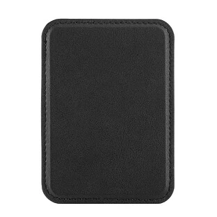 Магнитный кардхолдер uBear Split, эко-кожа, черный