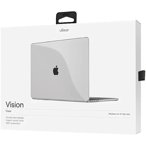 Чехол защитный uBear Vision Case для MacBook Air 13" (M2 | M3 | M4), прозрачный