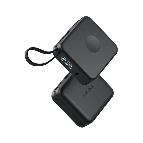 Аккумулятор внешний Energea MagPac MINI Plus, 10000 mAh Magnetic wireless 15W + С 20W +2 C cables and Display Black