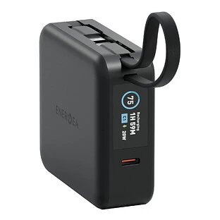 Аккумулятор внешний Energea MagPac MINI Plus, 10000 mAh Magnetic wireless 15W + С 20W +2 C cables and Display Black