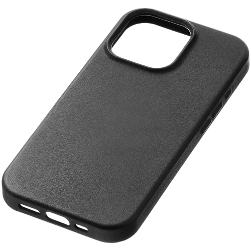Чехол защитный uBear Capital Case для iPhone 16 Pro Max, натуральная кожа, MagSafe совместимый, черный