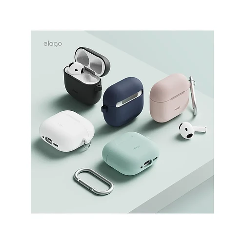 Elago для AirPods 4 чехол Silicone Hang case Jean Indigo
