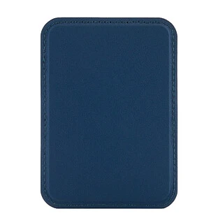 Магнитный кардхолдер uBear Split, эко-кожа, тёмно-синий