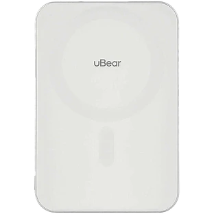 Внешний аккумулятор uBear Slide Power bank 5000mAh, PD20W, Qi2, белый