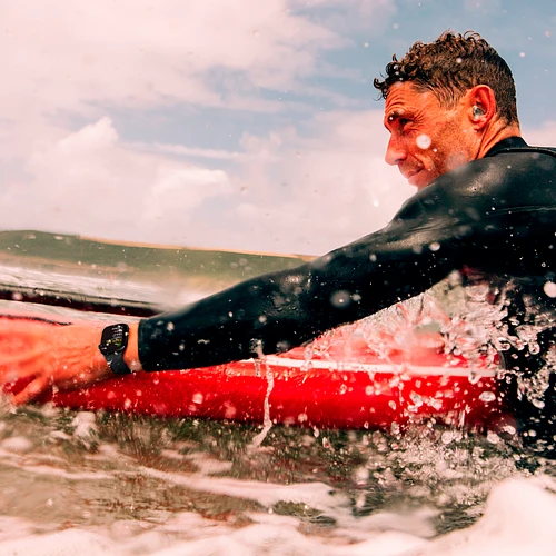 Apple Watch Series 10 GPS 46mm Silver Aluminum Case with Denim Sport Band - M/L