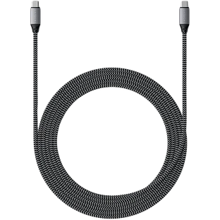 Кабель Satechi USB-C to USB-C 100W Charging Cable, Space Gray, 2м