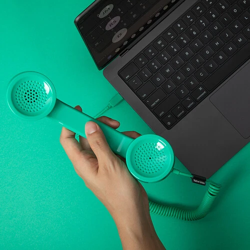 NATIVE UNION POP PHONE, телефонная трубка USB-C, цвет: зелёный