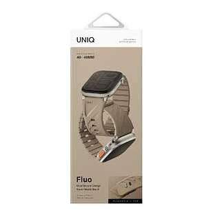 Ремешок Uniq для Apple Watch 49-40 mm FLUO Silicone Rubber Soft Sand