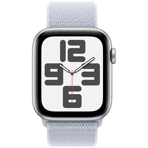 Apple Watch SE 2 (2024) GPS 40mm Silver Aluminium Case with Blue Cloud Sport Loop Band