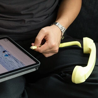 NATIVE UNION POP PHONE, телефонная трубка USB-C, цвет: лимон