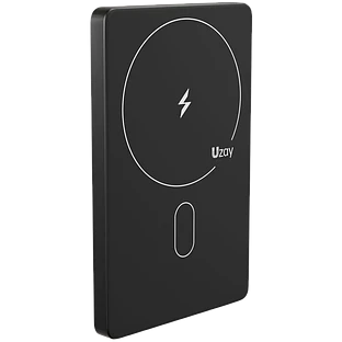 Аккумулятор внешний Uzay Slim Powerbank 5000 mAh, 3A, USB-C, Lightning, черный